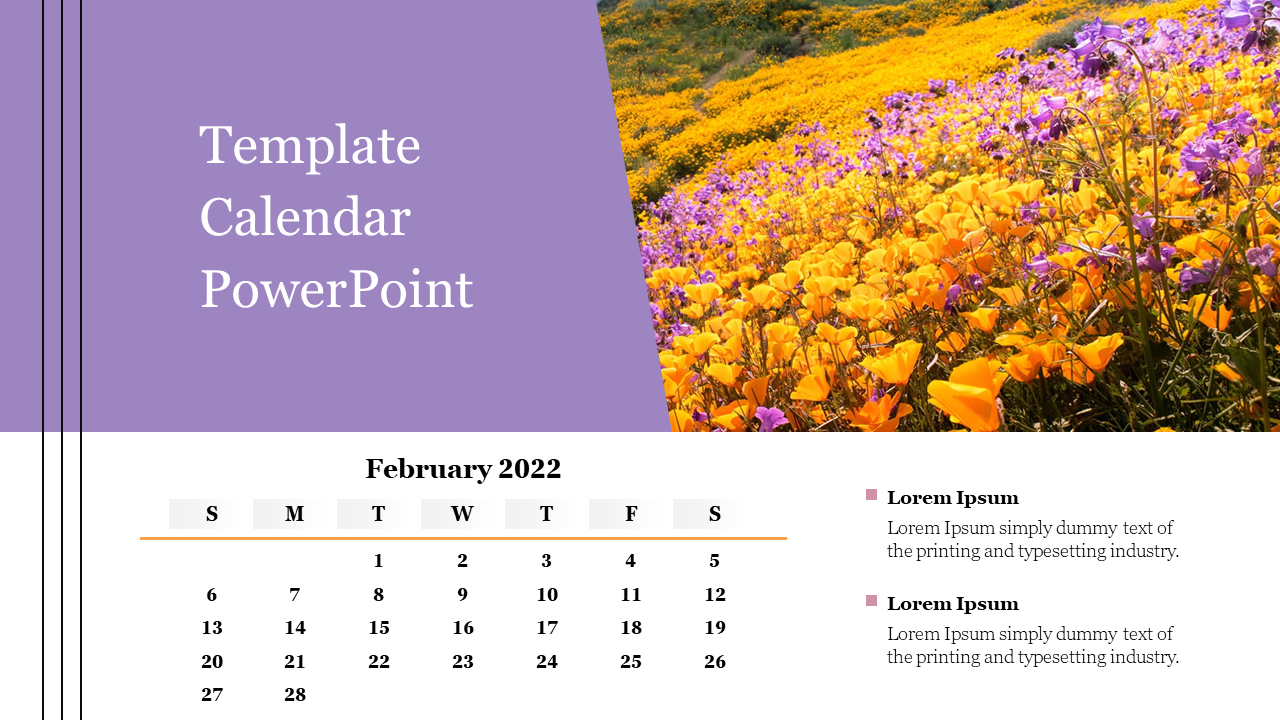 Template Calendar PowerPoint